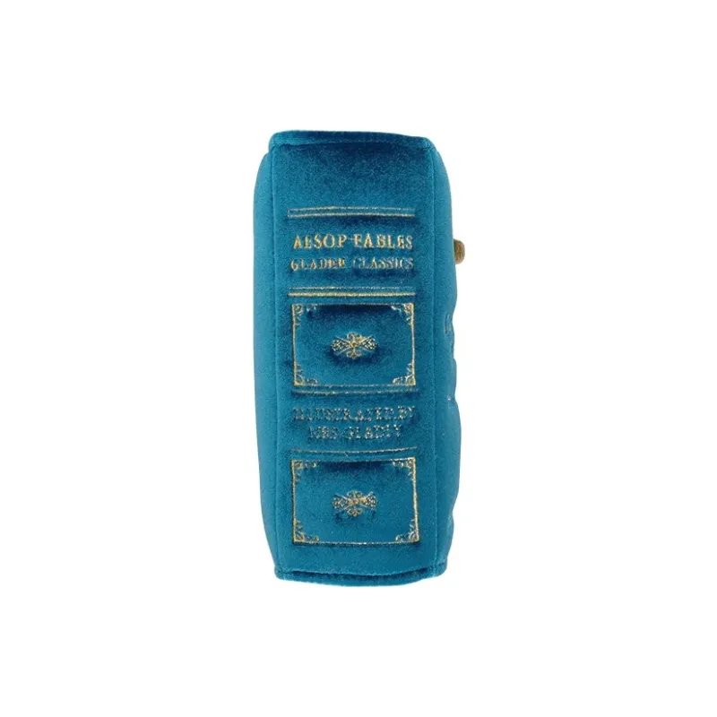 GLADEE Old Book Pouch 3/Blue Vintage Book Pencil Case Pencil Case/pencil Box-2