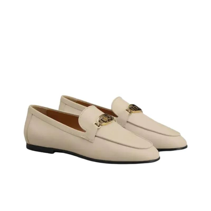 TOD'S Logo Plaque Slip On Loafers Women's-2