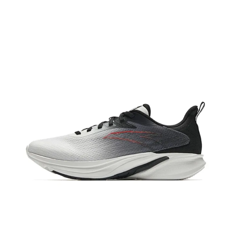 Anta Cloud Trail Abrasion Resistant Shock Absorbers Low Top Casual Running Shoes Men's Black White Gray-0