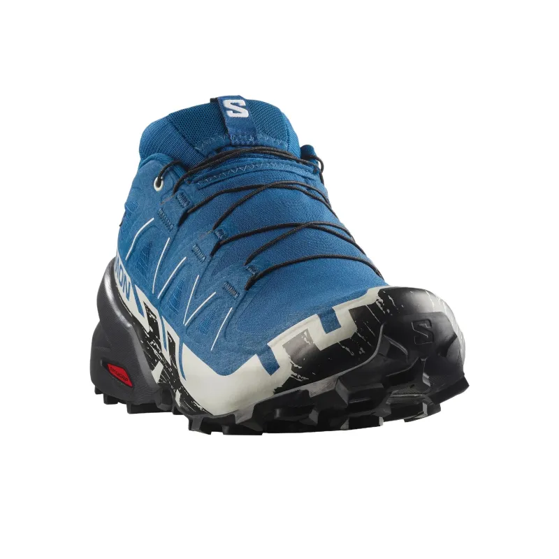 SALOMON Speedcross 6 Abrasion Resistant Waterproof And Breathable Low Top Trail Running Shoes Men's Blue-2
