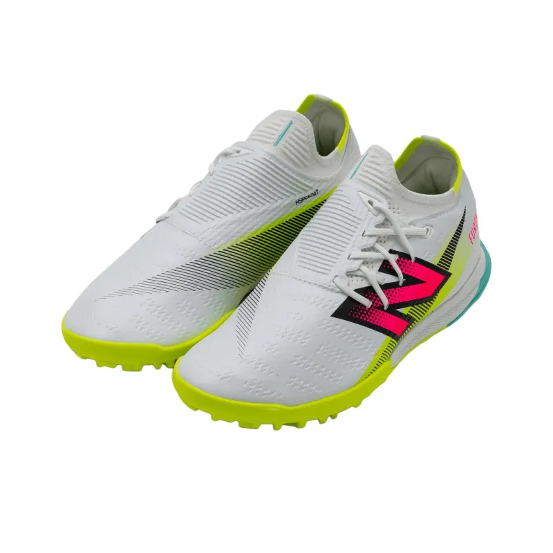 New Balance NB Furon V7+ TF Turf Abrasion Resistant Soccer Shoes Women's White Red Green-1
