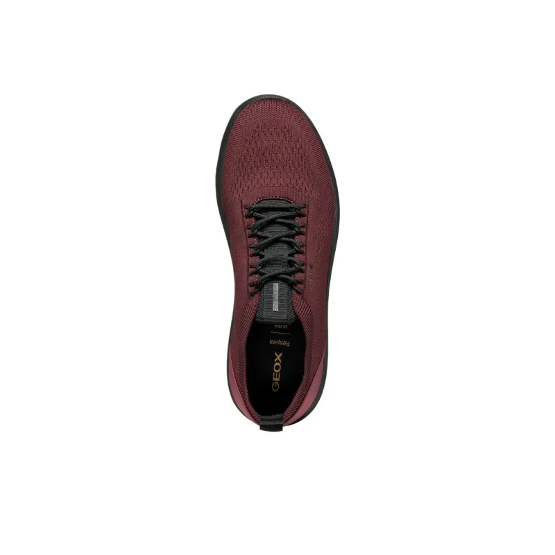 GEOX Spherica Low Top Casual Shoes Men's Burgundy-5
