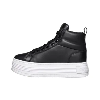 CKJ CALVIN KLEIN JEANS Mid Top Skateboard Shoes Women's Black
