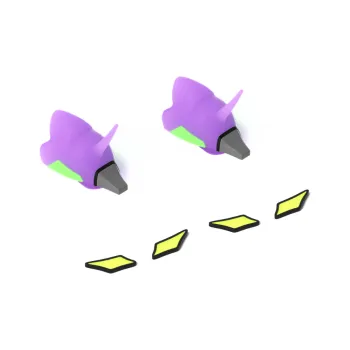 HelloSlippers Shark Accessories Sharkicks Accessories PVC Glow In The Dark Shoe Decorations Unisex