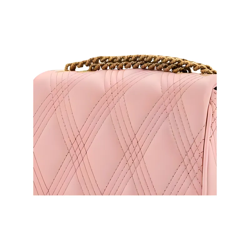 Valentino Chlorovinyl Polyvinyl Chloride Shoulder Bag Small Size Women's Pink-4