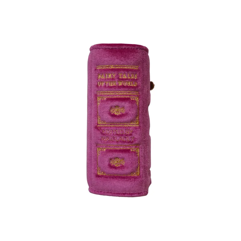 GLADEE Old Book Pouch/Magenta Pink Vintage Book Pencil Case Pencil Case/pencil Box-2