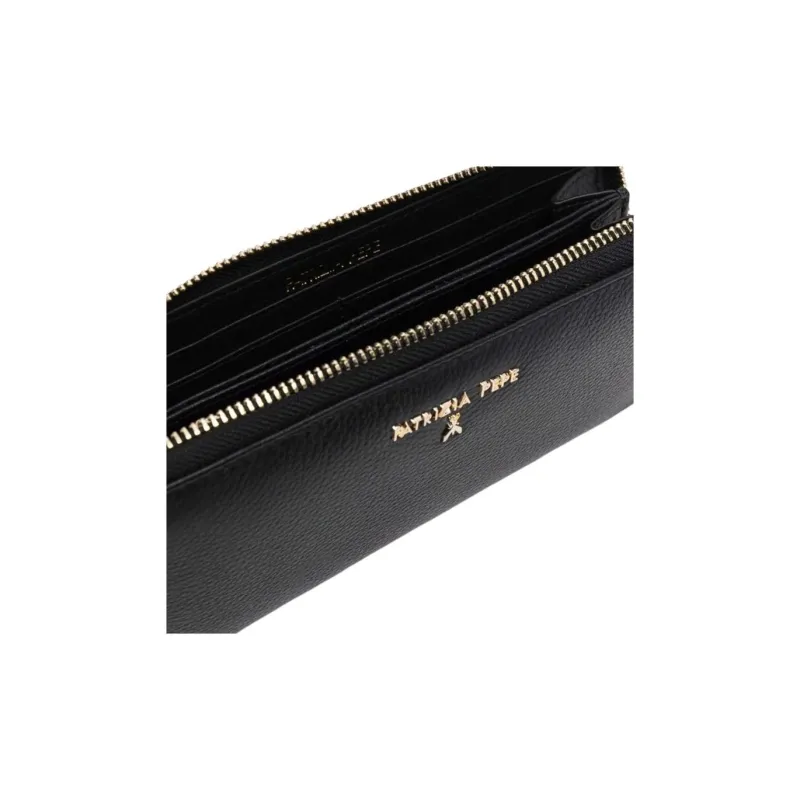 Patrizia Pepe Pebble leather Continental Wallet-2