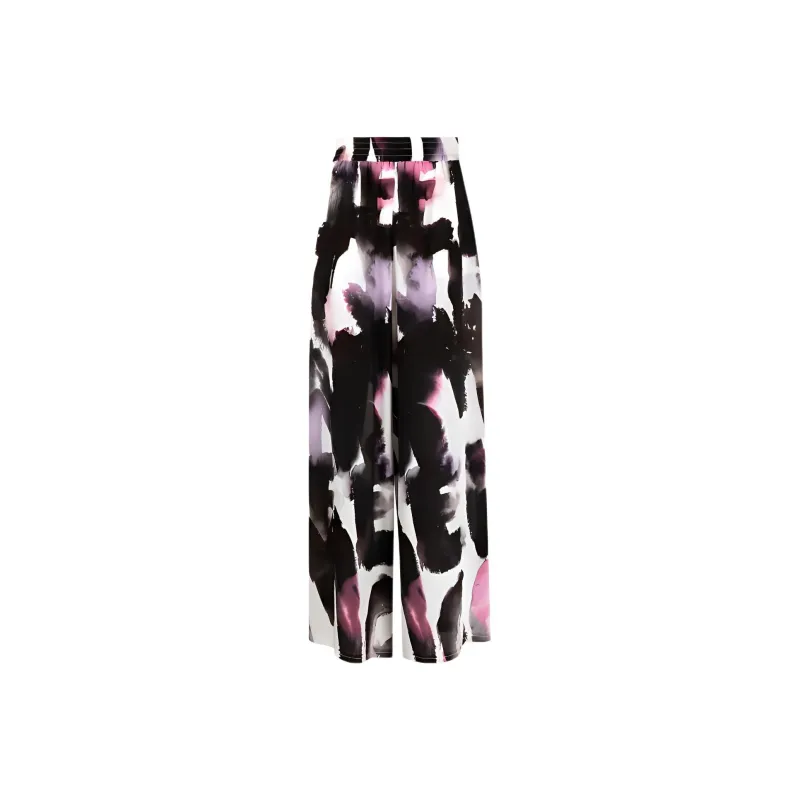 Alexander McQueen Wide Leg High Rise Pants-0