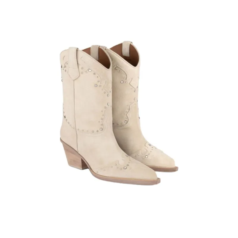 Paris Texas Janice Ankle Boots 6cm Women's White-3