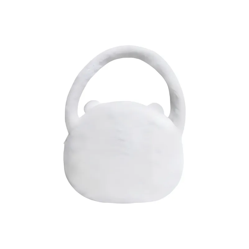 MINISO Plush Handbag Unisex White-1