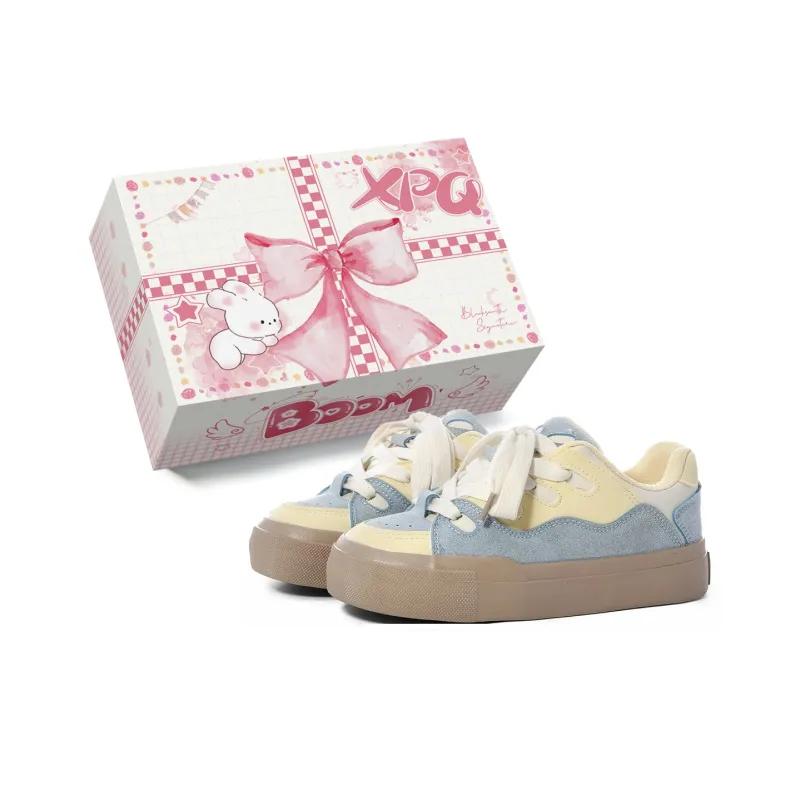 XPQ Coverage Warm Anti-Slip And Wear-Resistant Low-Top Skateboard Shoes Women's-18
