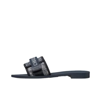 DIOR Dioriviera Slide Slippers Women's Denim Blue