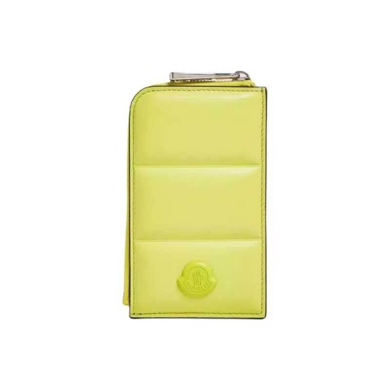 Moncler Leather Card Holder Card Holder Women's Green-0
