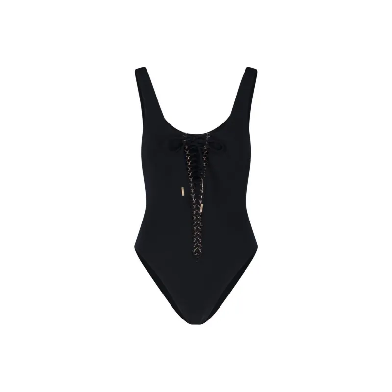 SAINT LAURENT Saharienne Braid Detailed Swimsuit-2