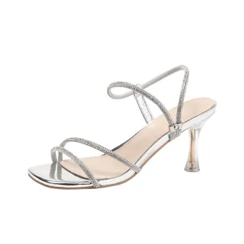 Pretty Tiffin Strap Sandals Women's Silver