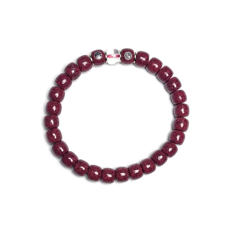 MOUNTAINS AND MANS Cinnabar New Chinese Style Peaceful Auspicious Beaded Bracelet Unisex-6