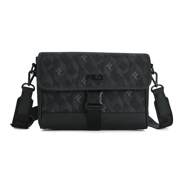 FILA Fabric Crossbody Bag Men's Black Gray-0