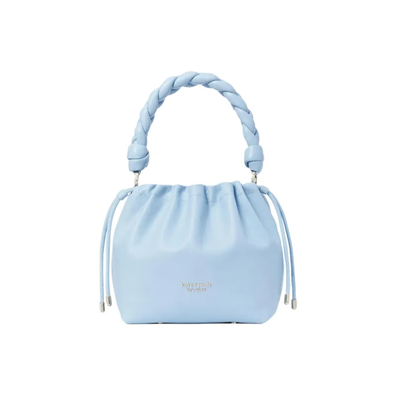 Kate Spade Meringue Sheepskin Bucket Bag Handbag Shoulder Bag Crossbody Bag Medium Size Women's Sky Blue-0