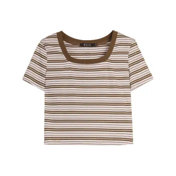 ELLE T Shirts Women's Coffee