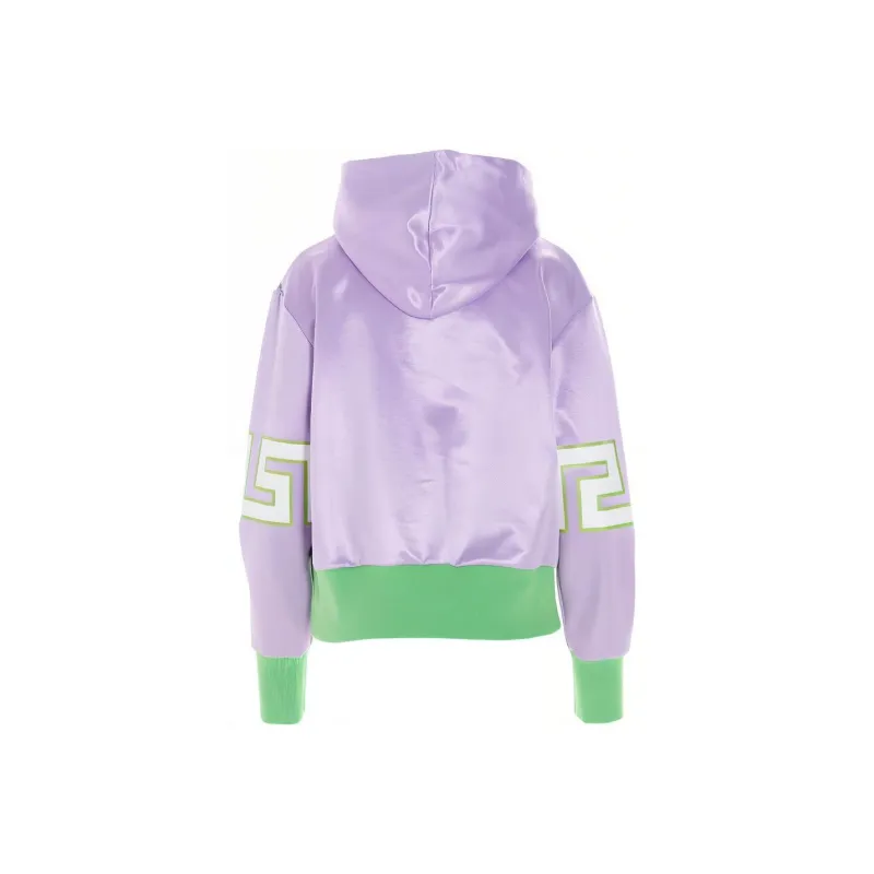 VERSACE Barocco Mosaic Sweatshirt 'Lilac/Green Water'-1