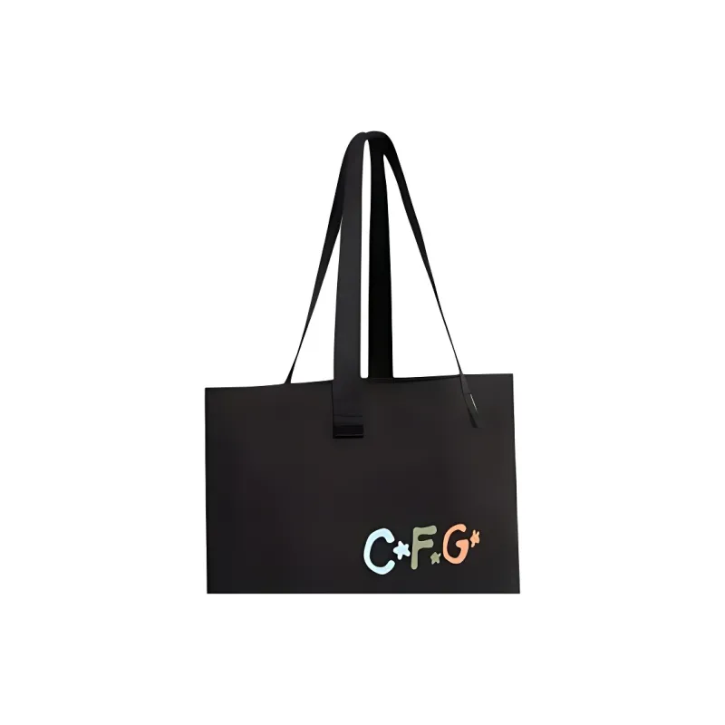Converse Camp Flog Gnaw Collaboration Polyester Tote Bag Shopping Bag Shoulder Bags Unisex Black-3