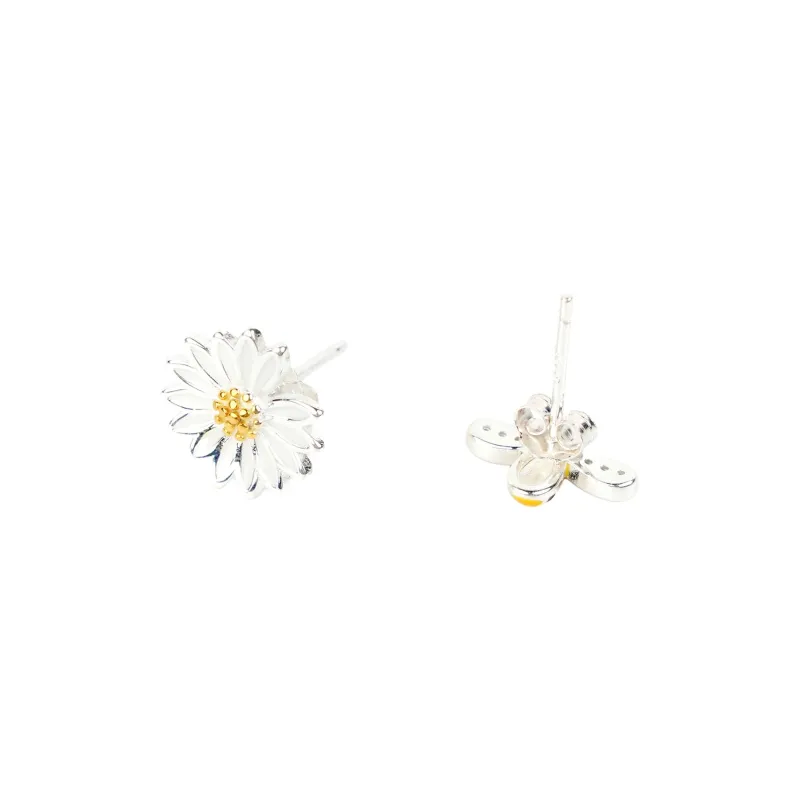 HYMAN KEVIN 925 Sterling Silver Enamel Stud Earrings Women's-1