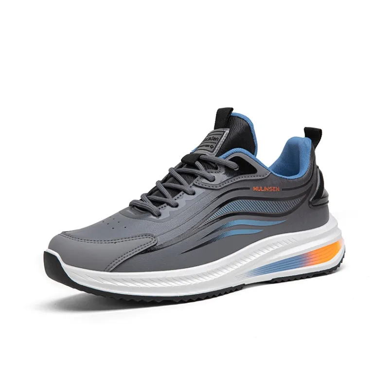 Mulinsen Anti Slip And Wear Resistant Lightweight Rebound Anti Rollover Low Top Running Shoes Men's-8