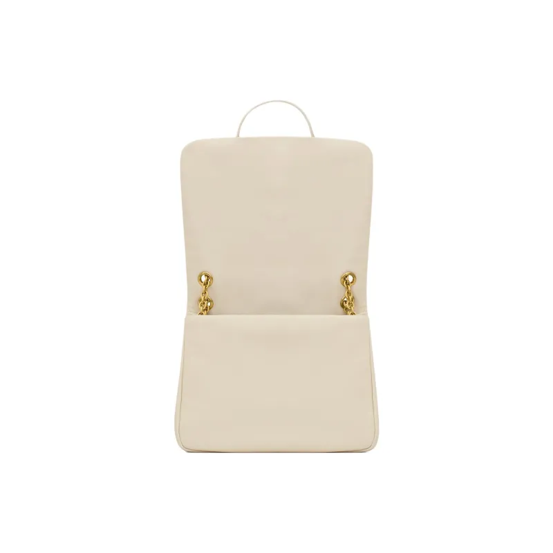 SAINT LAURENT Jamie Sheepskin Shoulder Bag Medium Size Women's Vintage White-3