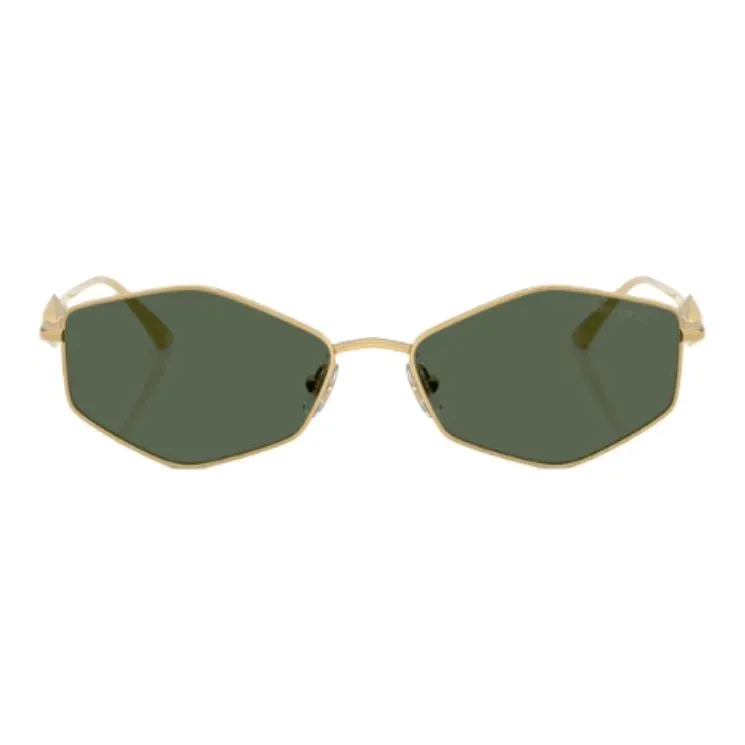 Jimmy Choo Metal Irregular Shape Sunglasses Unisex Gold-1