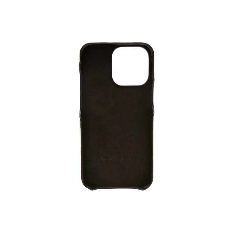 Valextra Millepunte Calfskin IPhone 13 Pro Protective Cover Bag Accessory Women's White-1