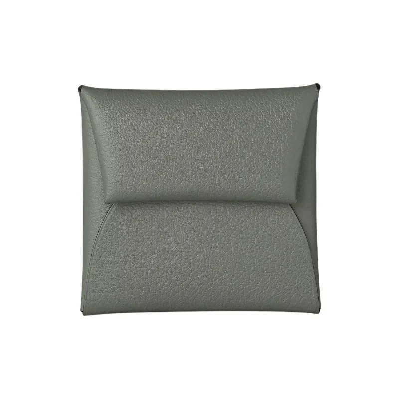 HERMES Bastia Evercolor Leather Wallet Women's 63 Vert Amande Almond Green-0