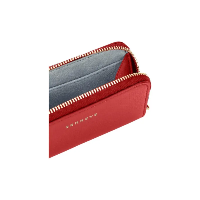 SENREVE Genuine Leather Wallets Card Holders Women's Scarlet-2