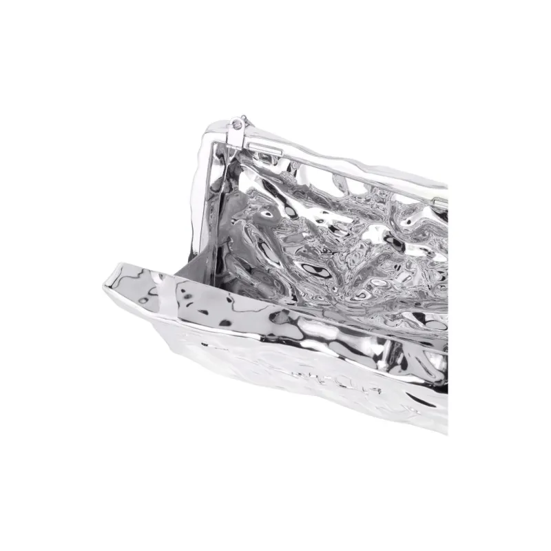 OFF-WHITE Sculpture Crushed Clutch Bag-5