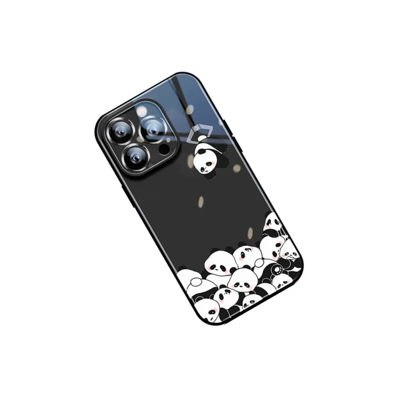 Sen Dog Glass Material Cute High End Niche Phone Cases Suitable For Apple 15Promax/Pro/Plus/14/13/12-13