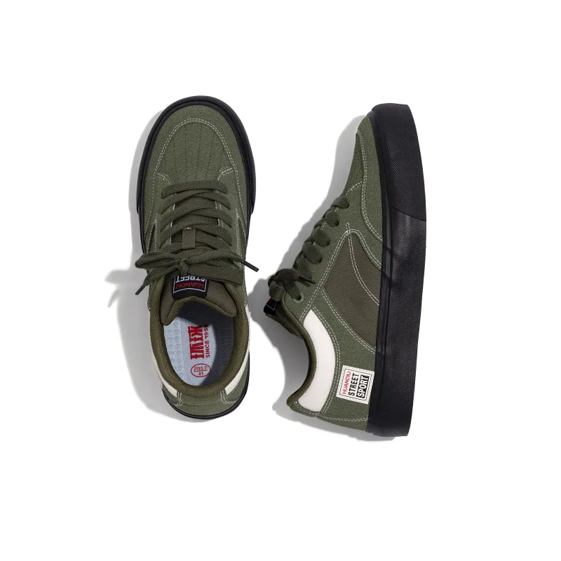 HUANQIU Height Increasing Slip Resistant Low Top Canvas Shoes Men's Jasper-5