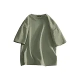 [100% cotton]Palm Green (Flower Language Line Chest Logo)