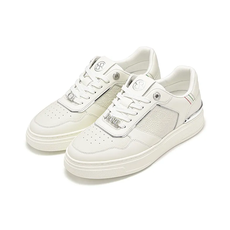 RARE Low Top Skateboard Shoes Men's White-2