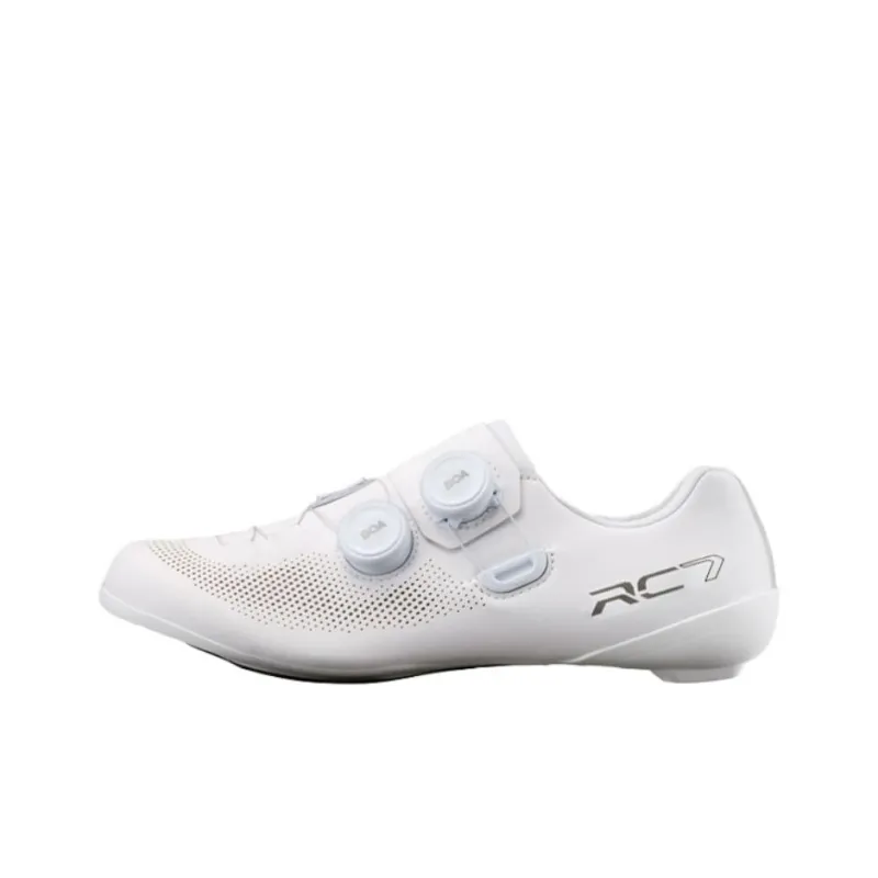 SHIMANO Abrasion Resistant Breathable Low Top Cycling Shoes Women's White-0