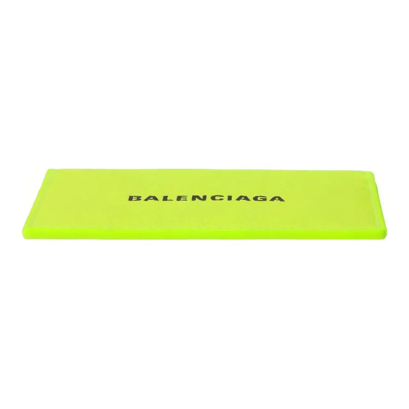 Balenciaga Cash Cow Leather Card Clip Card Holder Men's Yellow-2