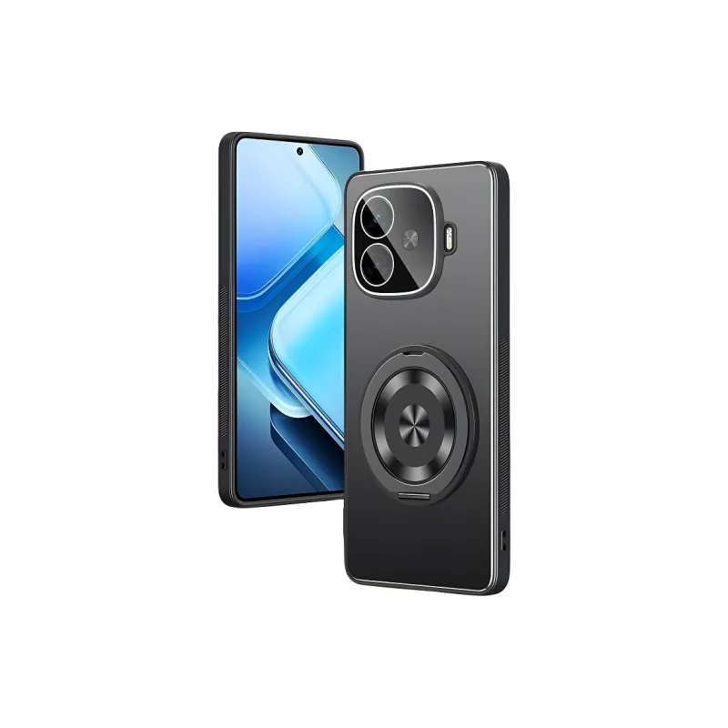 YUBEN Acrylic Material 360 Degree Rotating Stand Phone Cases Compatibility IQOO 13/12/11/Neo 10/9/8/7/6/Z9/Tubo/Pro-11