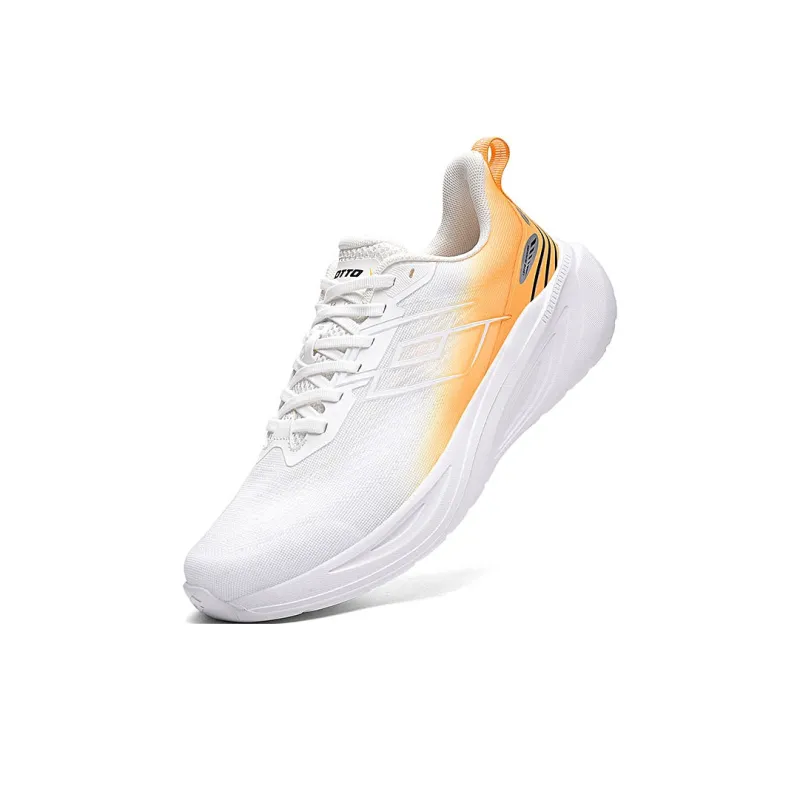 LOTTO Cushioning Rebound Abrasion Resistant Breathable Slip Resistant Low Top Training Running Shoes Men's White-2