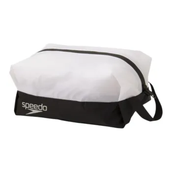 Speedo Nylon Travel Storage Bag Medium Size Unisex Black & White