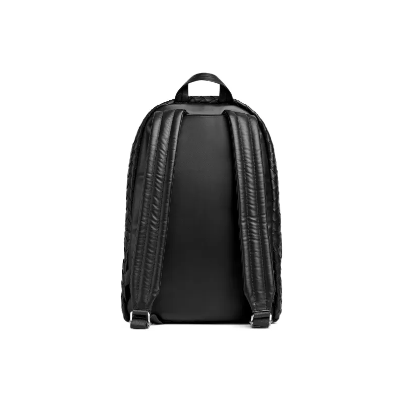 Bottega Veneta Leather Backpack Medium Size Men's Black-3