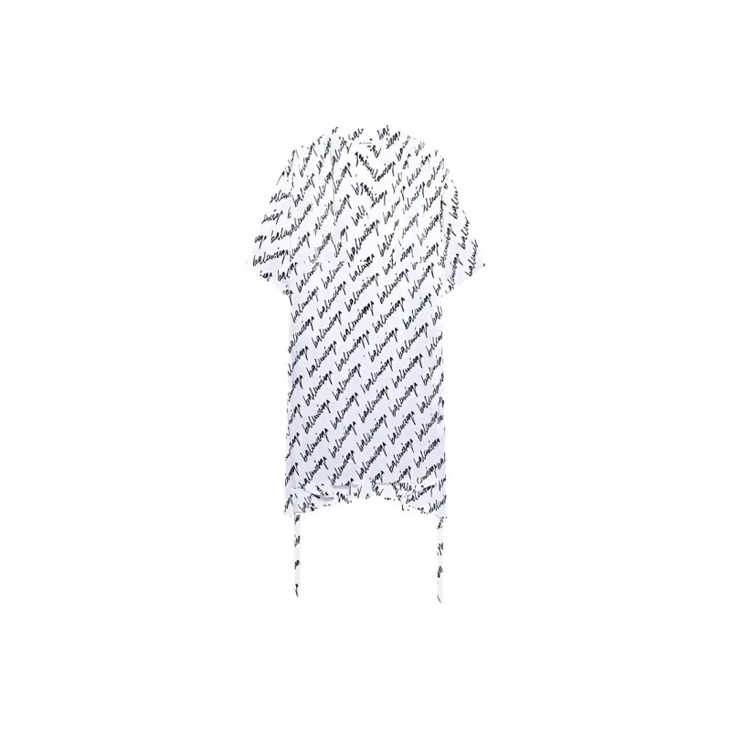 Balenciaga SS22 Short Sleeved Dresses Women's White-0