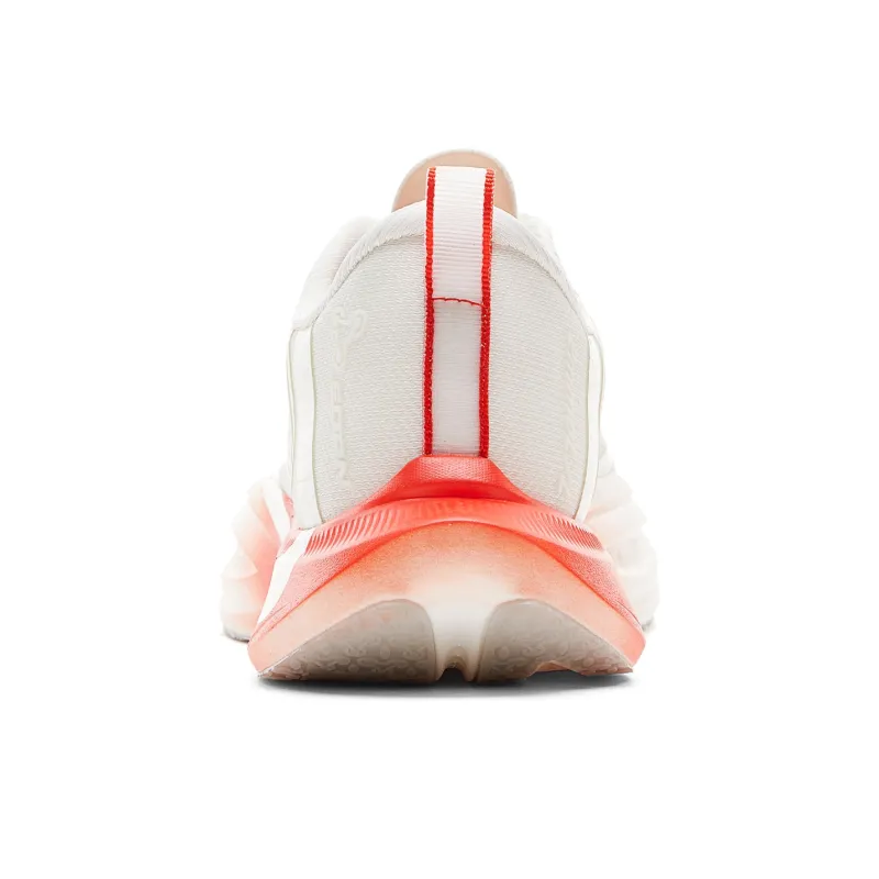 PEAK 2nd Breath 2.0 Cushioning, Breathable, Anti Rollover Low Top Casual Running Shoes Men's Milk White Orange-4