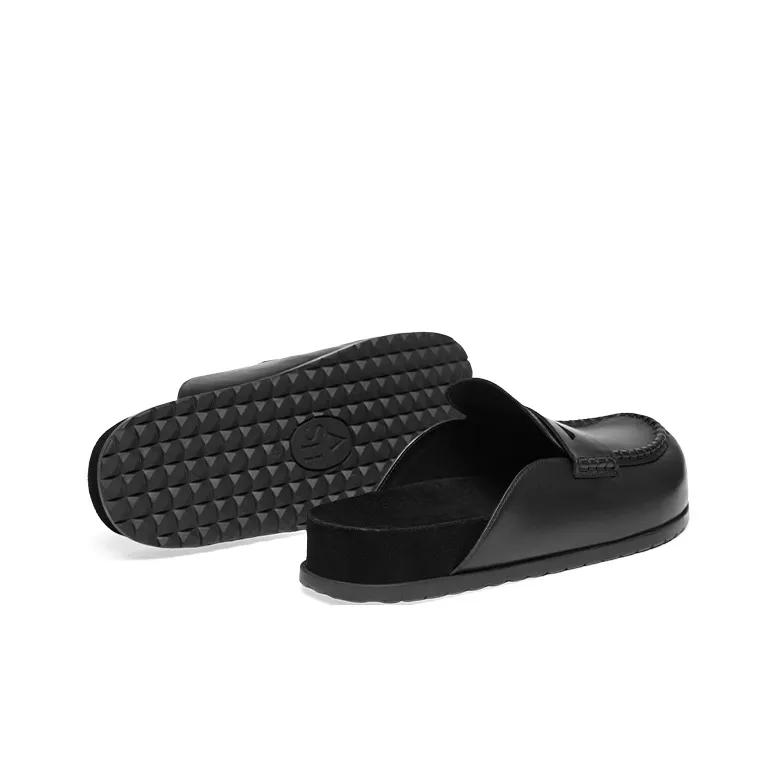 ASH Rubber Sole Slip Resistant Closed Toe Slippers Men's-3