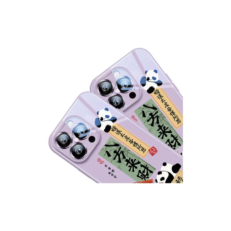 Sen Dog Glass Material Advanced Niche Panda Cute Phone Cases Suitable For Apple 15Promax/Pro/Plus/14/13/12-8