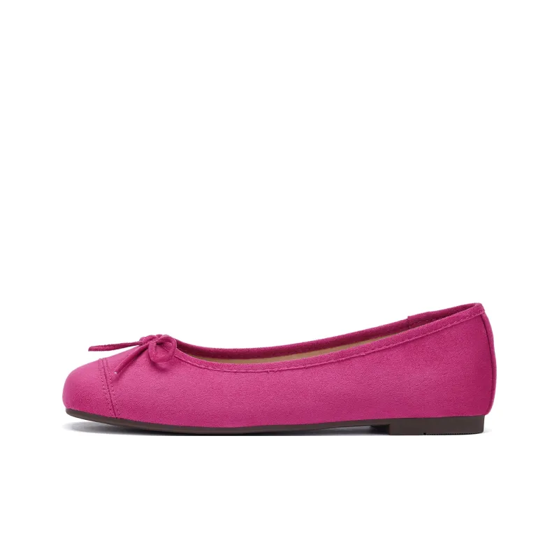 Hotwind Soft And Tender Low Vamp Suede Ballet Shoes Women's Casual Shoes Women's-0