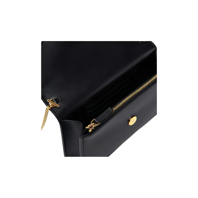 VERSACE VERSACE Calfskin Envelope Bag Shoulder Bag Crossbody Bag Women's Black-3