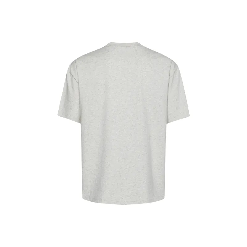 HEIYIXIANSHENG Short Sleeved T Shirts Cropped Unisex Light Gray-1